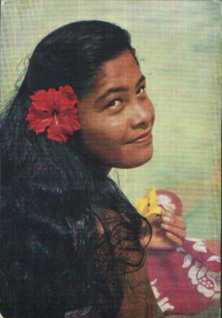 Uta Of France 1960s Tahiti Airline - Issue Advertising Postcard