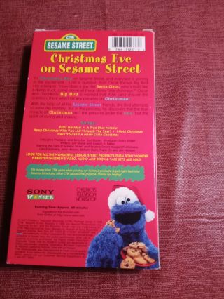 VHS Sesame Street - Christmas Eve on Sesame Street (VHS,  1987) vintage 2