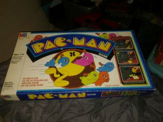 Vintage 1982 Milton Bradley Pac - Man Board Game Usa.  Complete