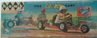 Vtg Hawk Model Kit Of The " Fox Go - Boy " Go Cart Box & Instructions Only