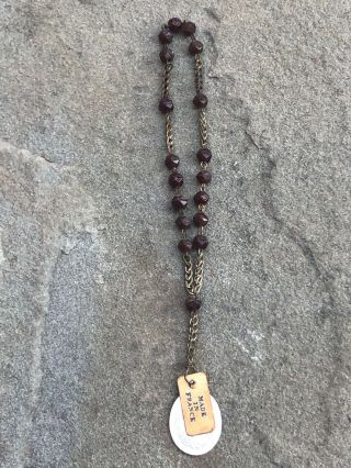 Antique Rosary Vintage Beads Catholic St Crucifix Cross Religious Rosaries Old