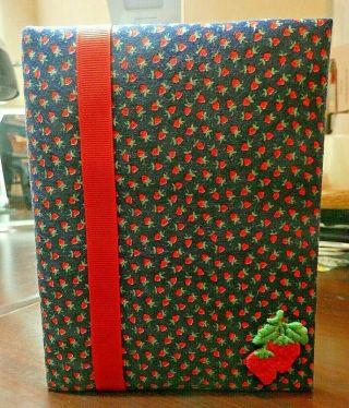 Vintage Strawberry - Address,  Telephone,  Birthdays,  Annv.  & Christmas Card Book