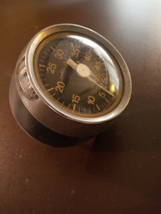 Vintage Airguide Boat Speedometer 0 - 50 MPH.  Flush or Surface mount. 2