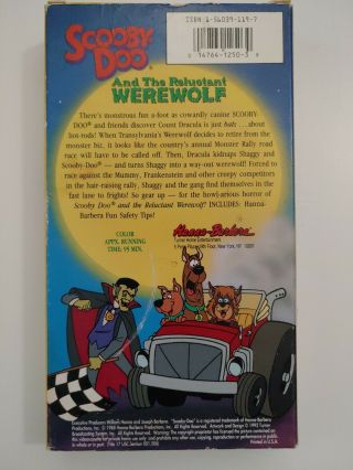 Scooby - Doo and the Reluctant Werewolf (VHS,  1992) Vintage Hanna Barbera 3