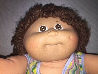 1983 Cabbage Patch Kids Brown Eyes Brown Hair Girl Doll Appalachian Art 3