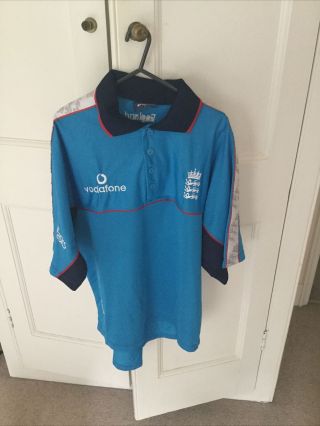 England Odi Cricket Shirt Vintage 1997/99 Asics Size L Large Adult