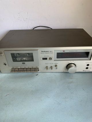 Vintage Technics Rs - M11 Stereo Cassette Tape Deck Silver Japan