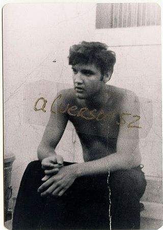 Elvis Presley Vintage B/w Candid Photograph - Graceland,  Tn - August 10,  1957