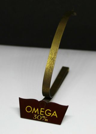 Vintage Omega 30mm Watch Brass Stand.  Brevet.  Swiss Made