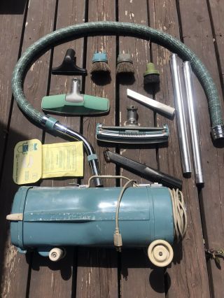 Vintage Electrolux Model L Automatic Canister Vacuum W/attachments