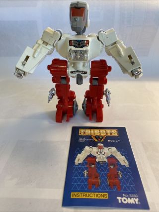Vintage Tomy 1985 Tribots Mob - L Triple Transforming Robot Transformers Go Bots