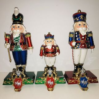 Vintage Looking Christmas Nutcracker Stocking Holders