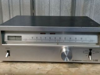 Pioneer Tx 6500 Ii Tuner Vintage Silver Face Stereo Receiver Powers Up