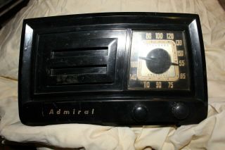 Vintage Admiral Tube Radio Model 5j21 N