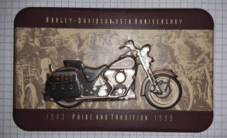 Harley Davidson 95th Anniversary 1903 - 1998 Pride & Tradition Playing Cards & Tin