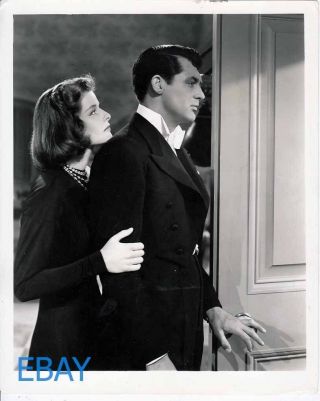 Katharine Hepburn Cary Grant Holiday Vintage Photo