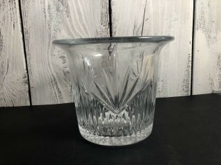 Vintage Heavy Crystal Glass Ice Bucket Wine/champagne Bucket Cooler/chiller.  E