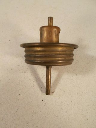 Vintage Brass Screw In Spring Loaded Oil Fill Cap,  Circa 1900s