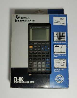 1995 Vintage Texas Instruments Ti - 80 Graphics Scientific Calculator Great Shape