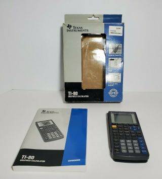 1995 Vintage Texas Instruments TI - 80 Graphics Scientific Calculator Great Shape 3