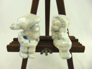 Vintage Collectible Shelf Sitters Boy And Girl Salt And Pepper Shakers