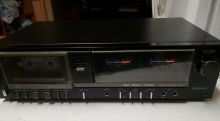 Vintage Fisher Cr - 125 Stereo Cassette Deck.  Huge Meters.