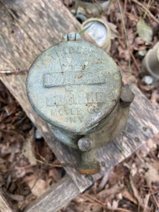 Vintage Brass Steampunk The Lambert Neptune Meter Co.  U.  S.  A.  Water Meter -