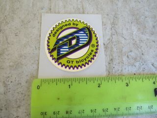 Dyno Badge Blue Yellow Decal Bmx Racing Sticker Nos Vintage Vfr Nitro Compe