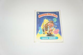 Vintage 1985 Garbage Pail Kids Card - Boozin Bruce 9a,  1st Series - See Details