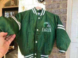 Vintage Philadelphia Eagles Chalkline Youth 6 - 8 Jacket Herschel Walker Signed
