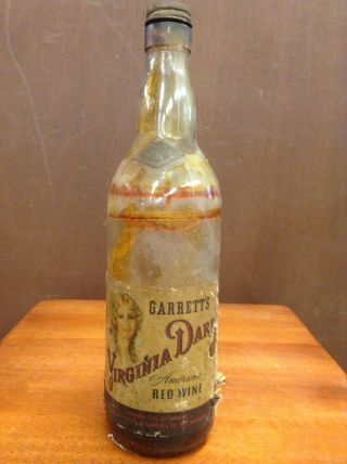 Vintage Garrette & Co.  Virginia Dare Wine Bottle