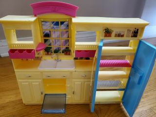 Vintage Mattel Barbie Doll House Kitchen With Accessories