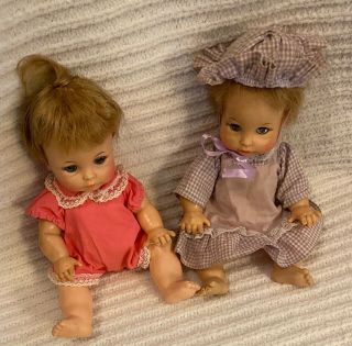 Two Vintage 1964 Ideal Toy 9 Inch Dolls