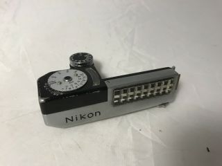 Nikon F Kogaku Selenium Light Meter Iii Photoelectric Camera Vintage Case Clip 3
