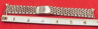 Vintage Hong Kong Bor Beads Of Rice Bracelet 17mm 6 3/4inch Stainless Watchband