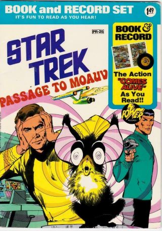 Star Trek: Passage To Moauv: Book And Record Set: Power Records: Vintage