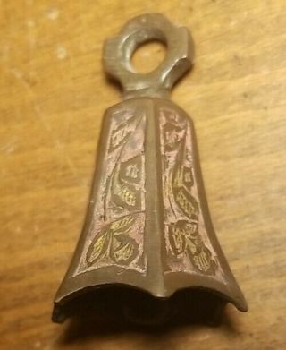 Antique Vintage Old Hand Made Brass Goat Sheep Cow Bell Handcrafted Collectible