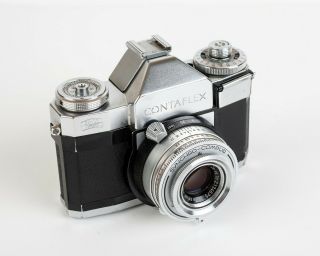 Vintage Zeiss Ikon Contaflex 35mm Camera Carl Zeiss Tessar 50mm F 1:2,  8 W/case