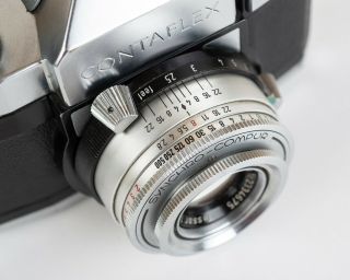 Vintage Zeiss Ikon Contaflex 35mm Camera Carl Zeiss Tessar 50mm F 1:2,  8 w/Case 2