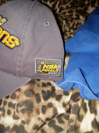 Vintage 2001 Los Angeles Lakers NBA Back To Back Champions Hat Official NBA 2