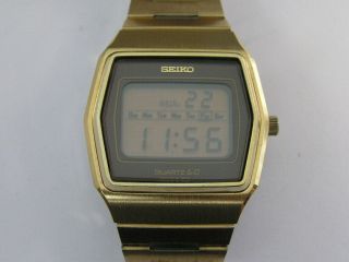 Vintage Seiko Watch Quartz Lc 0139 - 5019 Gold Tone Case