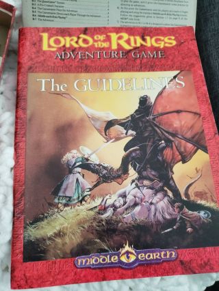 Vintage Middle Earth Lord Of The Rings Role Playing Box Set Complete ?