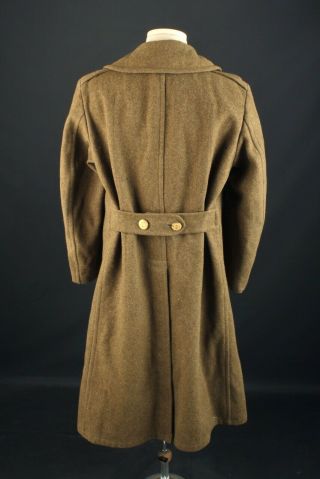 Men ' s 1940s WWII US Army Wool Overcoat 38 Reg Med 40s WW2 Vtg OD Trench Coat 2