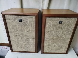 Vintage Sony Real Wood Bookshelf Speakers Ss - 188 Set Of 2
