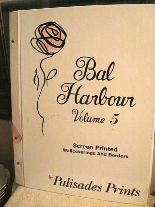 Vtg Wallpaper Sample Book Bal Harbour Vol 5 Dated 1999 Scrapbooking Craft