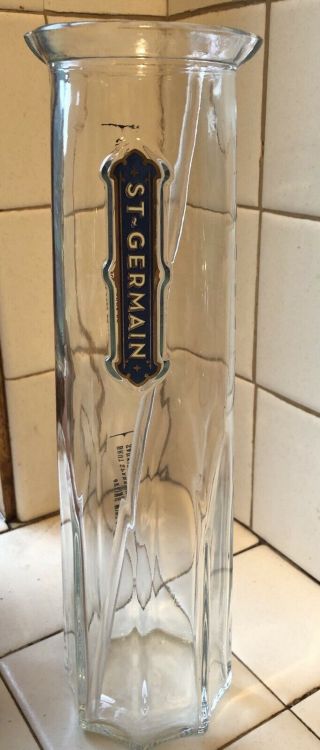 Vintage St.  Germain Carafe Large Glass Drink Mixing Pitcher Decanter 11 3/4 "