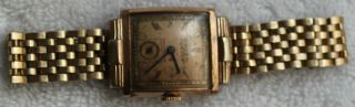 Vintage Gruen Curvex Precision 10k Gold Filled Wadsworth Wrist Watch