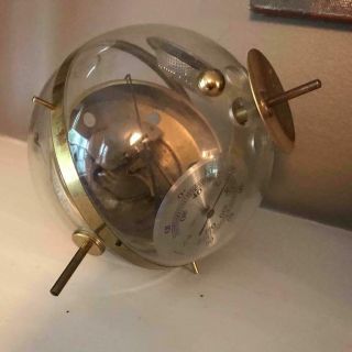 Vintage Mid Century Sputnik West Germany Barometer Weather Station