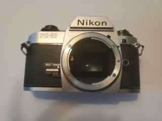 Vintage Nikon Fg - 20 35mm Slr Film Camera Body Only Functional