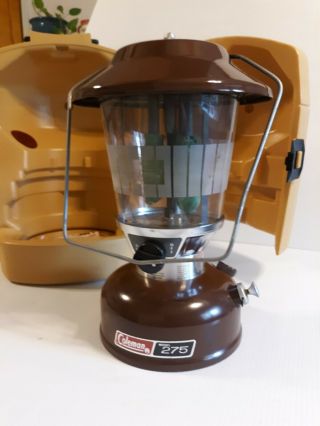 Vintage Coleman Lantern 275 (pump/fuel Style) W/carrying Case